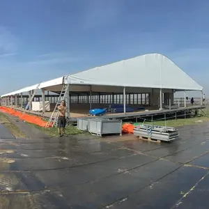 Tenda di alluminio su misura di alta qualità impermeabile ferma grande tenda di stoccaggio all'aperto del magazzino tenda