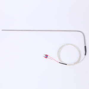 Right Angle Pt100 Temperature Sensor For Electroplating And Battery Factories With <b>Wire</b> Leads - Product Image 2