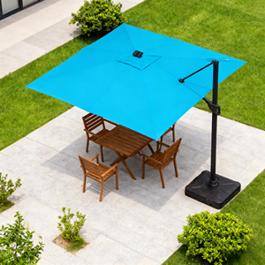Parasol de jardin de luxe solaire autoportant moderne pour hôtel et extérieur - Product Image 1