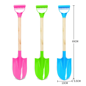 Attrezzo da giardino portatile giocattoli per bambini pala di sabbia da spiaggia per bambini in legno di plastica - Product Image 5