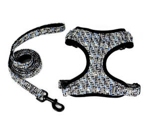 Multi-color Optional Simple Fashion Coarse Woolen Cloth <b>Pet</b> <b>Harness</b> Buckle Closure Plaid Pattern-Durable Comfortable Breathable - Product Image 5