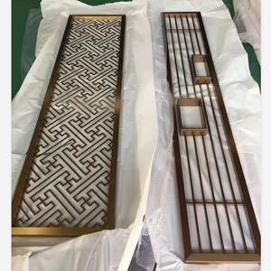 Séparateur de salle de séjour en aluminium, 8ft haut, partition de salon avec pochette de fleurs, bon marché - Product Image 6