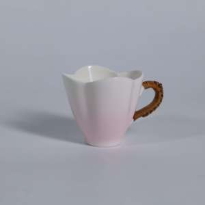 Tazza da Tè in Ceramica e Seta di Bambù Fatta a Mano con Smalto Soda - Mini Tazza da Tè per Casa, Set da Tè - Product Image 5