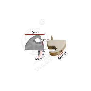 Xinyida Sun <b>Visor</b> Base Clips Y115 Gray Beige PE Material For Buick Chevrolet Sail <b>Cars</b> - Product Image 3