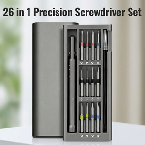 Juego de destornilladores magnéticos multifuncionales de precisión 26 en 1 para reparación de teléfonos móviles, kit de herramientas de acero al cromo vanadio - Product Image 5