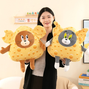 <span class=keywords><strong>Coussin</strong></span> en peluche <span class=keywords><strong>Chat</strong></span> et Souris de Dessin Animé avec Fromage, Adorable <span class=keywords><strong>Coussin</strong></span> Animal Rembourré, Décoration de Canapé, Cadeau <span class=keywords><strong>pour</strong></span> Enfants - Product Image 2