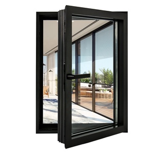 Casement Awning Windows Superhouse Florida Approval FL23013ハリケーンプルーフ耐衝撃性マイアミアルミニウムスイングアルミニウム