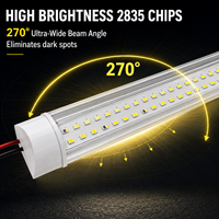 Tube LED 12V DC 10W 20W 40W, lampe portable anti-poussière avec pinces crocodiles pour camping, marché nocturne, urgence