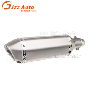 Silencieux d'échappement universel pour moto, entrée de 2 pouces, silencieux d'échappement à glissière, silencieux <span class=keywords><strong>amovible</strong></span> pour moto de rue - Product Image 6