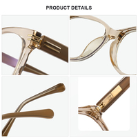 Montures optiques œil-de-chat de haute qualité unisexe, lunettes anti-lumière bleue, montures de lunettes en TR90 avec branches à ressort métalliques, vente en gros
