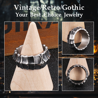 Nouveau ensemble de bijoux de Couple à la mode rétro Simple dominateur en acier inoxydable Dragon diamant bague en fonte avec Design personnalisé