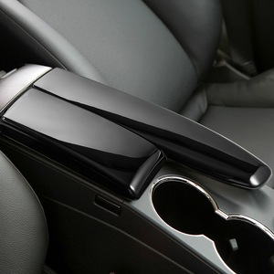 Cubierta para reposabrazos de consola central de Mercedes-Benz, pegatina decorativa estilo fibra de carbono para W204 W212 GLK300 - Product Image 4