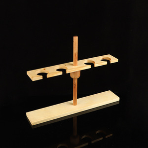 Support en bois pour entonnoirs Hirozumi, hauteur réglable, multi-trous, équipement de laboratoire - Product Image 3