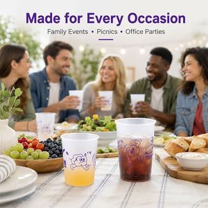 Gobelet jetable en plastique PP pour bar/pub, boissons sans alcool, 24 oz, 90 mm, logo personnalisé, à emporter, multi-usages, impression personnalisable - Product Image 2