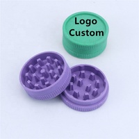 Molinillo de fibra biodegradable con logotipo OEM, papel de liar, accesorios para fumar, trituradora de hierbas, Máquina trituradora, molinillo de humo