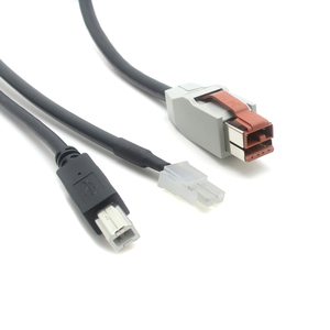 24v供电的USB至USB B公头和2针连接器线束电缆 - Product Image 4