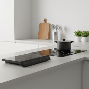 Placa de Inducción Eléctrica de Doble Quemador, 4000W, Control Táctil, Superficie de Vidrio Portátil, Cocina Eléctrica Doméstica - Product Image 2