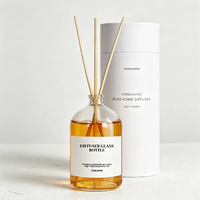Bouteille diffuseur en verre à épaule ronde de 240 ml en stock pour projets d'emballage de parfums d'intérieur en gros