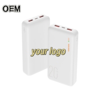 Nouvelles Tendances 2026 : Batterie Externe Portable 20000 mAh avec Affichage du Niveau de Batterie, Charge Rapide 22,5 W pour iPhone 17 Pro Max