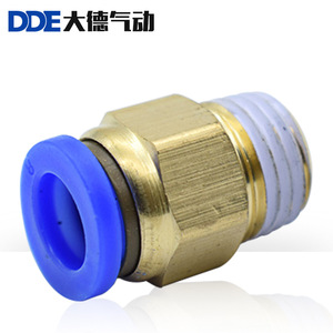 ข้อต่อลมแบบเร็ว PC8 4 M5 เกลียวภายนอก ตรง สำหรับสายลม - Product Image 1