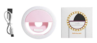 Vente en gros LED Selfie Ring Light Batterie Lampe annulaire rechargeable pour Smart Phone Maquillage