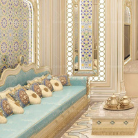 Canapé arabe en forme de U Ensemble de canapés arabes classiques Meubles Majlis Canapé arabe de luxe Majlis