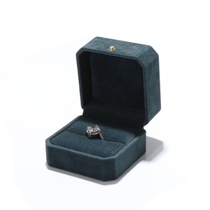 Luxury Octagonal PU Jewelry <b>Box</b> Set Premium Velvet Lined <b>Gift</b> Packaging for Rings Necklaces & <b>Earrings</b> - Product Image 4