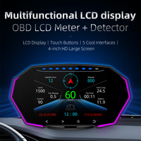 2022 Auto électronique design moderne HUD F11 voiture OBD2 jauge Hud tpms affichage OBD2 multi-interface smart Gauge