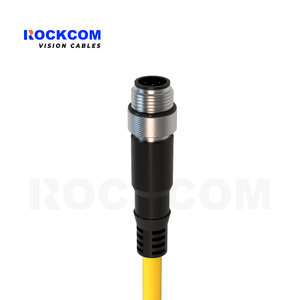 M12 một-mã 5pin Nam để bay dẫn IP67 VW-1 máy ảnh công nghiệp I/O cáp điện - Product Image 2