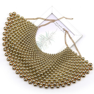 Collar de acrílico grueso para mujer, gargantilla de Moda Africana Tribal europea, cuentas de plástico, joyería, Collar de pechera exagerada - Product Image 6