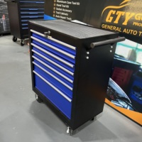 GTYPRO Ensemble d'outils à main pour réparation mécanique Armoire à roulettes à 7 tiroirs pour réparation automobile Armoire à outils pour garage