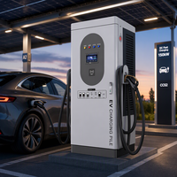 Station de recharge pour véhicules électriques 120 kW DC, double connecteurs CCS2, chargeur au sol, OCPP 1.6J, CE, RoHS, UKCA
