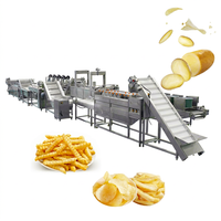 Ligne de production automatique de frites et de chips de pommes de terre pour le traitement des fruits et légumes, système de friteuse haute capacité