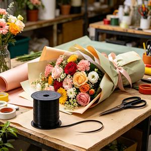 Cinta Negra Mate Party Love de 500m, Decoraciones para Fiestas y Eventos - Product Image 4