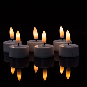 2025 bougies chauffe-plat <span class=keywords><strong>LED</strong></span> alimentées par batterie petite mèche avec minuterie 6H pour la décoration de maison et de mariage de Noël - Product Image 5