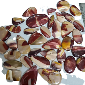 ขายส่งพลอยมูคาอิททรงรีขนาด 20-40 มม. แท้ 100% พลอยควอตซ์คุณภาพดีสำหรับทำเครื่องประดับ พลอยเม็ดเดี่ยว - Product Image 3