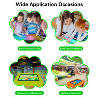 Table tactile d'enseignement interactive pour enfants avec étuis d'apprentissage colorés, table de jeu éducative pour l'apprentissage précoce des enfants