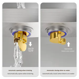 Slope Drain Shower Room Floor Drain Bathroom Extended Strip Type 304 Stainless Steel Anti-Odor Rectangular Brushed Surface - Product Image 3