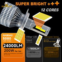 BB1848 Lampe LED de voiture H1 H4 H7 H11 9005 9006 Lumière blanche directe Phare LED automobile Prix usine pour système d'éclairage automobile