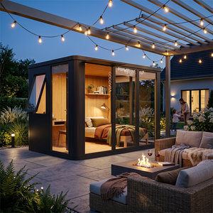 Caseta <span class=keywords><strong>de</strong></span> Jardín Modular <span class=keywords><strong>de</strong></span> Aluminio, Sin Necesidad <span class=keywords><strong>de</strong></span> Grúa, Estudio Moderno para Patio Trasero, Mini Casa, Oficina Portátil para Trabajos en el Jardín - Product Image 1