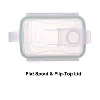 Pichet à eau moderne en plastique PP personnalisé avec impression et logo, couvercle à rabat et poignée, 1,5 L, pour la rentrée scolaire