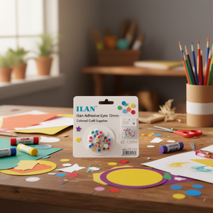 Occhi Adesivi Ilan 12mm Colorati per Artigianato - Product Image 3