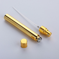 Flacons de parfum en verre plat électro-plaqué de luxe SUMEEAR, 2 ml, 3 ml, 5 ml, 10 ml, vaporisateur à pompe en verre UV, rechargeables, logo personnalisé
