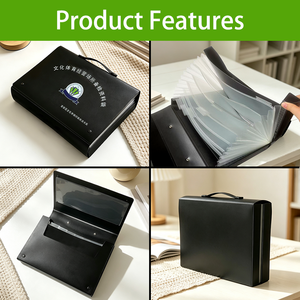 8 Pockets Expandable PP Material <strong>Folder</strong> File Storage <strong>Box</strong> Portable Multi-layer Student <strong>Folder</strong> - Product Image 2