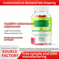 Gummies multivitaminées personnalisées OEM pour femmes adultes – Énergie, métabolisme, soutien osseux et immunitaire – Complément nutritionnel quotidien saveur baies – 2