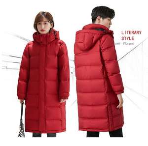 Blouson matelassé personnalisé en <span class=keywords><strong>duvet</strong></span> d'oie imperméable coupe-vent jusqu'à -30 degrés Celsius Blouson matelassé long Vêtement décontracté - Product Image 4