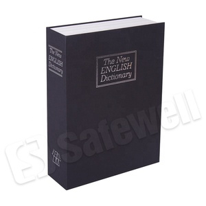 Safewell BS0101K dictionary book safe with key lock secret safe box combination hidden safe box