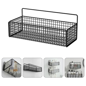 Bathroom Shower Shelf With Hooks Kitchen Organizer Shelves Corner Frame Iron Shower <b>Caddy</b> Storage Rack Shampoo Holder - Product Image 5