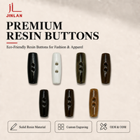 Boutons décoratifs en acrylique pour manteau duffle, perles carrées, aspect corne ovale, pour pulls d'enfants, vente en gros, personnalisé OEM ODM