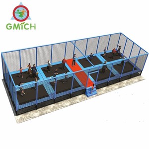 Fitness geräte Rechteckiges Trampolin mit Griff Gymnastik ballen Neues Design Garten trampolin - Product Image 2